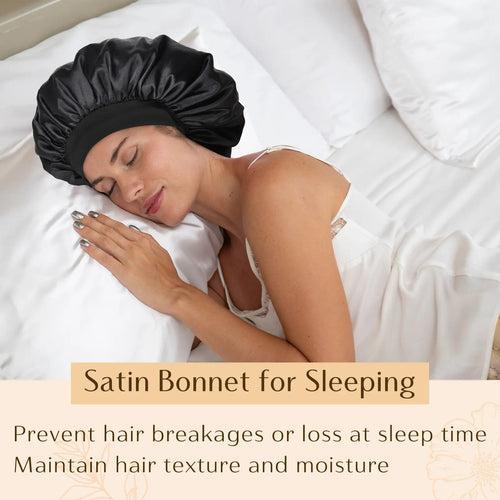 Men's Double-Layer Satin Sleep Bonnet 鈥?12 Colors - source image 01