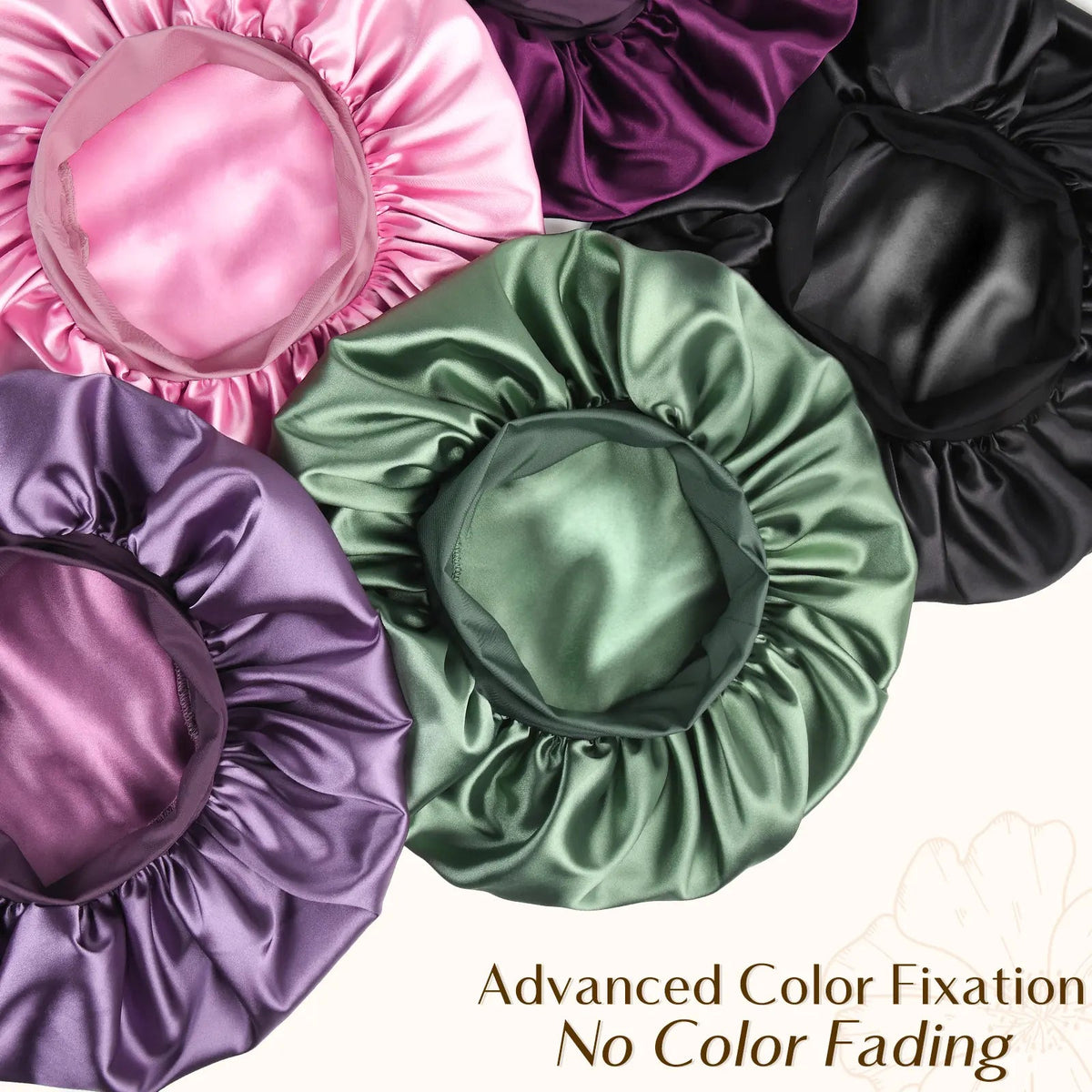 Men's Double-Layer Satin Sleep Bonnet 鈥?12 Colors - source image 06