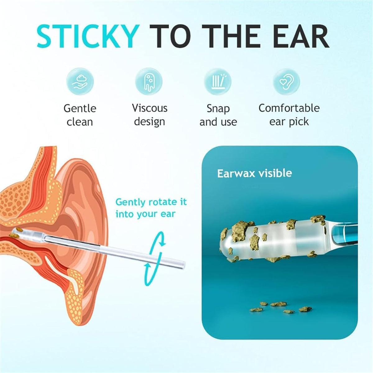 Sticky Ear Cleaning Sticks for Adults 鈥?24-Piece Outer-Ear Care Set - source image 06