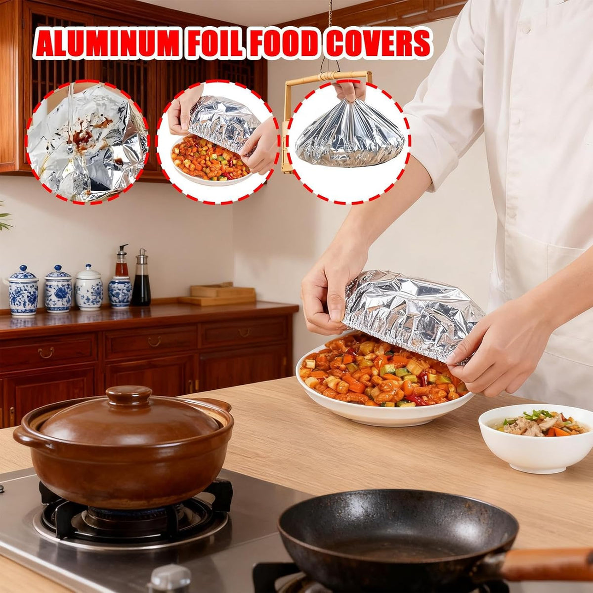 Premium Insulated Food Cover 鈥?Collapsible Aluminum Foil Food Tent - source image 07