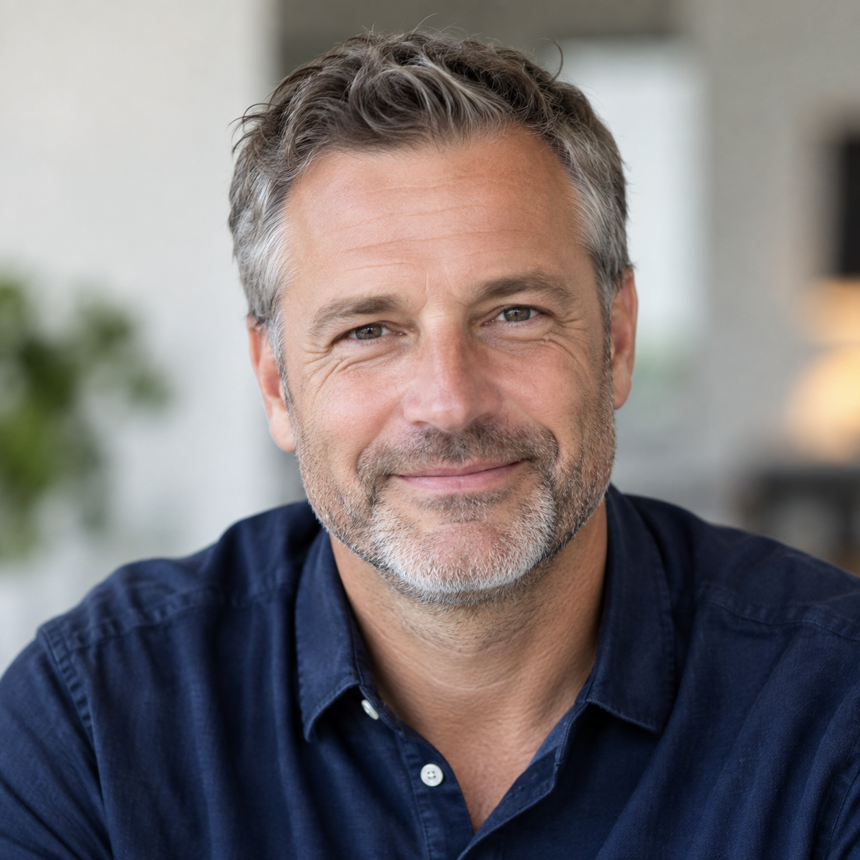 Smiling mature man portrait