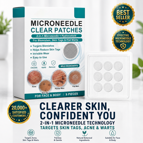 🌿2-in-1 Microneedle & Hydrocolloid Patch