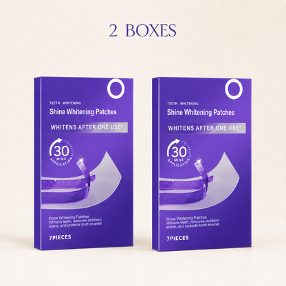 2 boxes of Oralhoe Shine Whitening Patches, 7 pieces per box