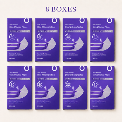 8 boxes of Oralhoe Shine Whitening Patches, 7 pieces per box